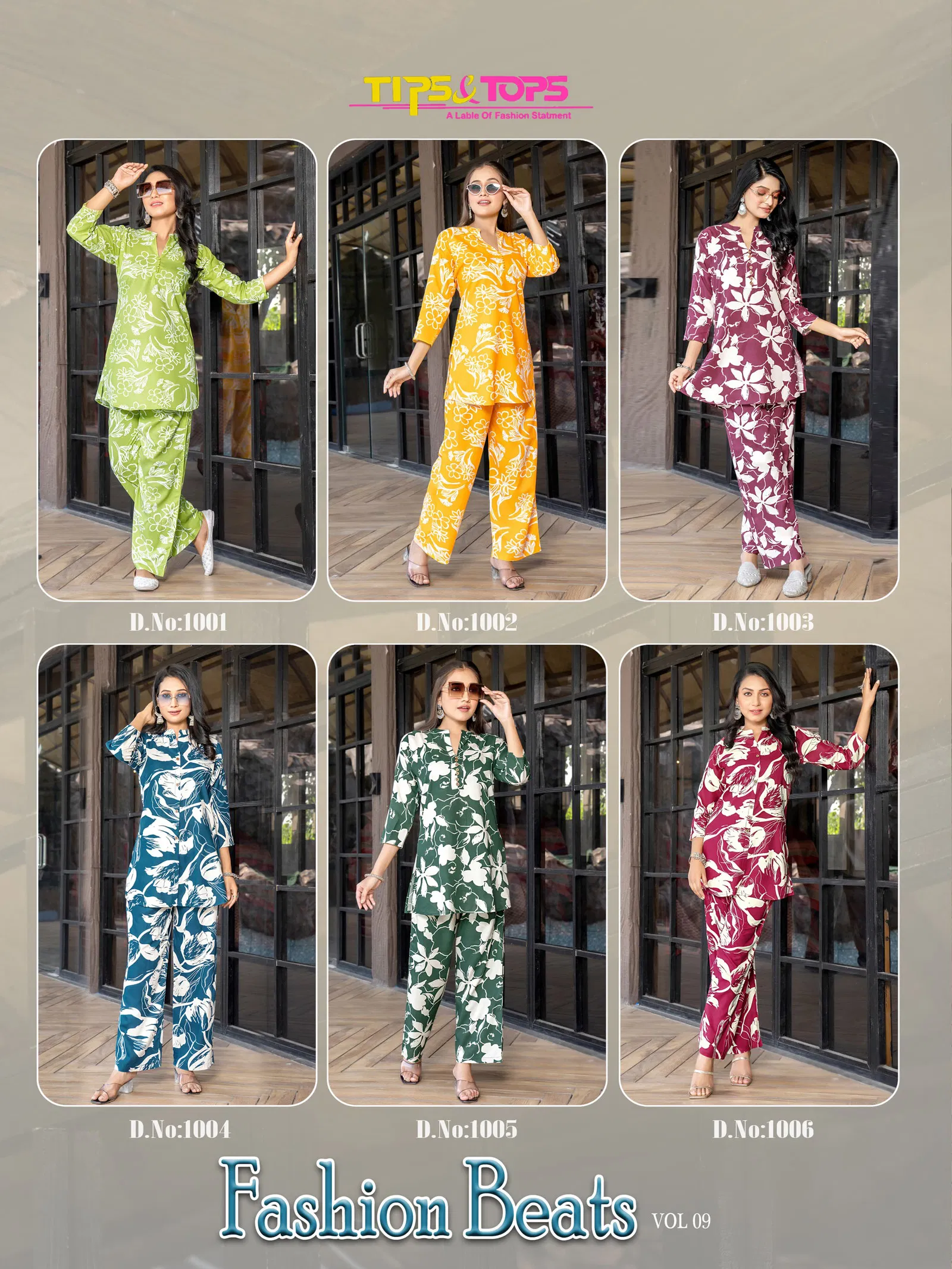 Tips And Tops Fashion Beats Vol 9 Rayon Printed Co Ord Set